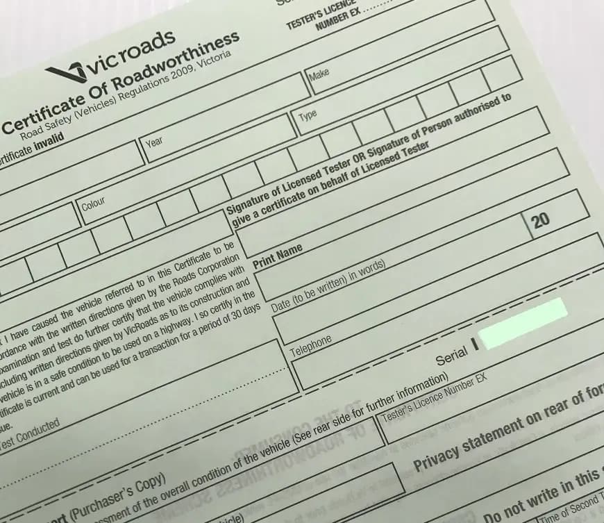 Roadworthy Certificates